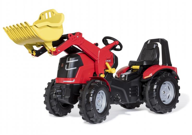 Šlapací traktor X-Trac Premium 651009  s předním nakladačem červený ROLLY TOYS 3-12 let NOVINKA akce pouze do vyprodání zásob!