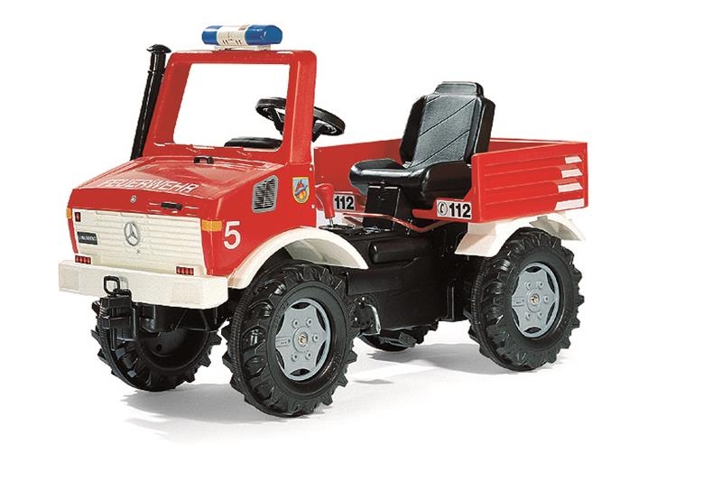 Hasičské auto 038220 - Farmtrac Unimog hasiči - 2 rychlosti, brzda, maják akce pouze do vyprodání zásob! nový model