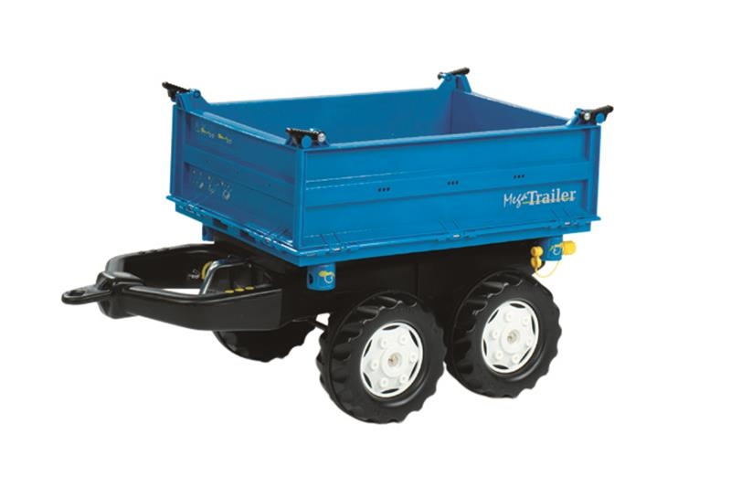 Rolly toys-vlek k traktoru přívěs MEGA TRAILER modrý 121106